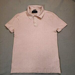 Abercrombie & Fitch Shirt Men Sz Large Featherweight Polo Pink Pima Cotton Beach